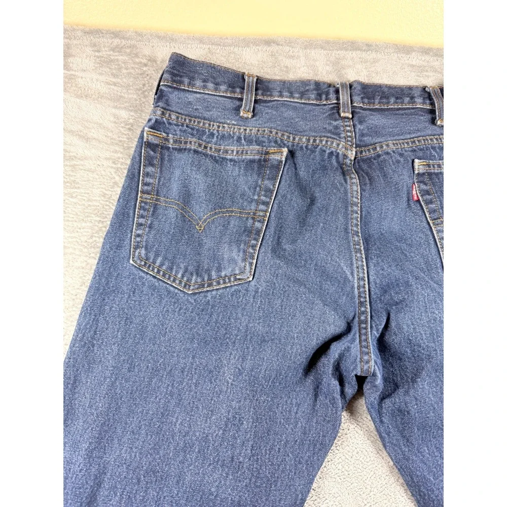 Vtg Levis 517 Boot Cut Jeans Mens 36x32 Blue Denim Red Tab